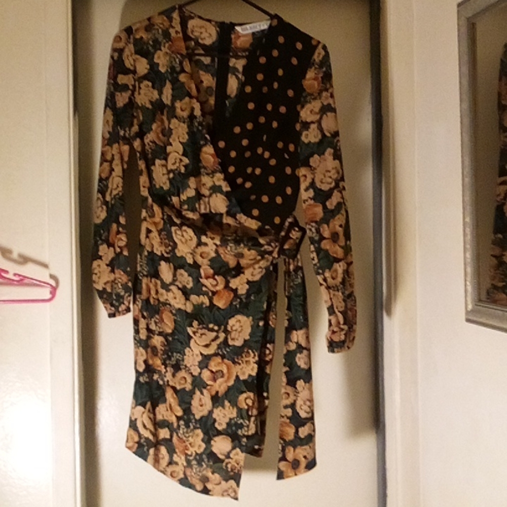 Zara basic denim sheer dress, size small